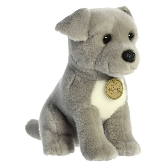 Aurora - Small Gray Miyoni Tots - 8" Pit Bull Puppy - Adorable Stuffed Animal