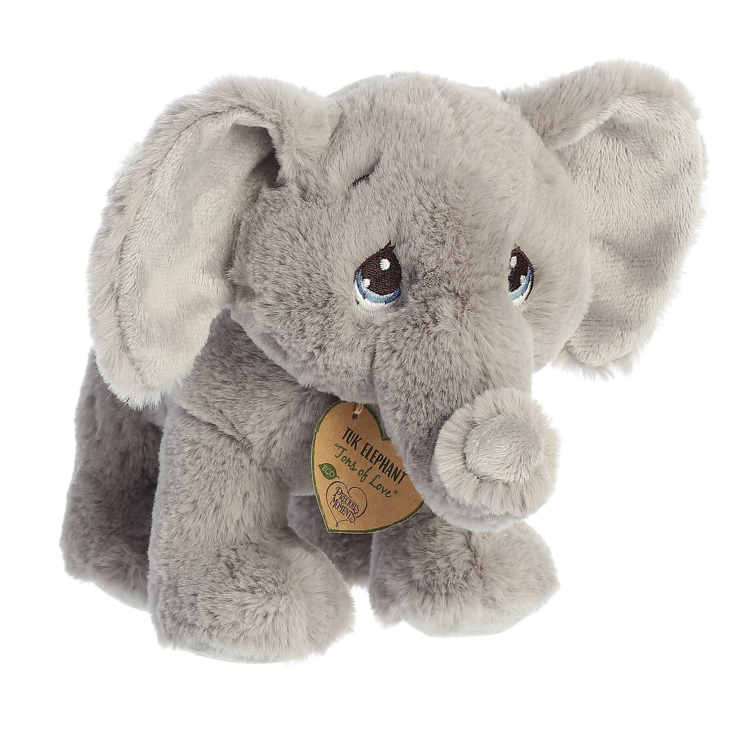 Aurora - Small Gray Precious Moments - 9" Tuk Elephant - Inspirational Stuffed Animal - image 1 of 6