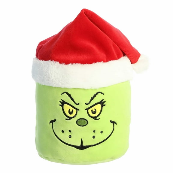 Aurora - Small Green Dr. Seuss - Mallows 6" Santa Grinch - Whimsical Stuffed Animal