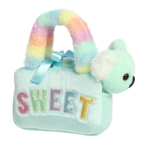 Aurora - Small Green Fancy Pals - 6.5" Rainbow Sweet - Fashionable Stuffed Animal