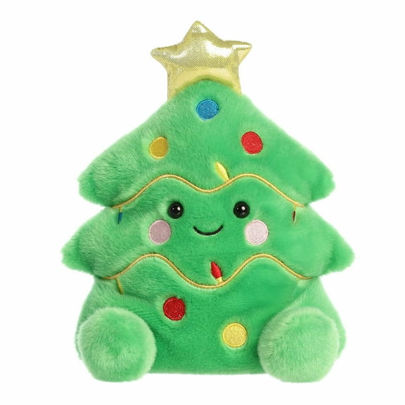 Aurora - Small Green Festive Stuffed Animal - Party-Sized 8.5" Douglas Christmas Tree - Palm Pals Party Sized