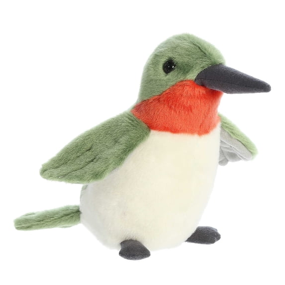 Aurora - Small Green Mini Flopsie - 7.5" Ruby-Throated Hummingbird - Adorable Stuffed Animal