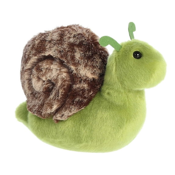 Aurora - Small Green Mini Flopsie - 7.5" Slow Snail - Adorable Stuffed Animal