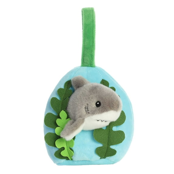 Aurora - Small Grey Hideouts - 5.5" Blacktip Reef Shark - Enchanting Stuffed Animal
