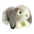 thumbnail image 1 of Aurora - Small Grey Miyoni - 9" Holland Lop Rabbit - Realistic Stuffed Animal, 1 of 6