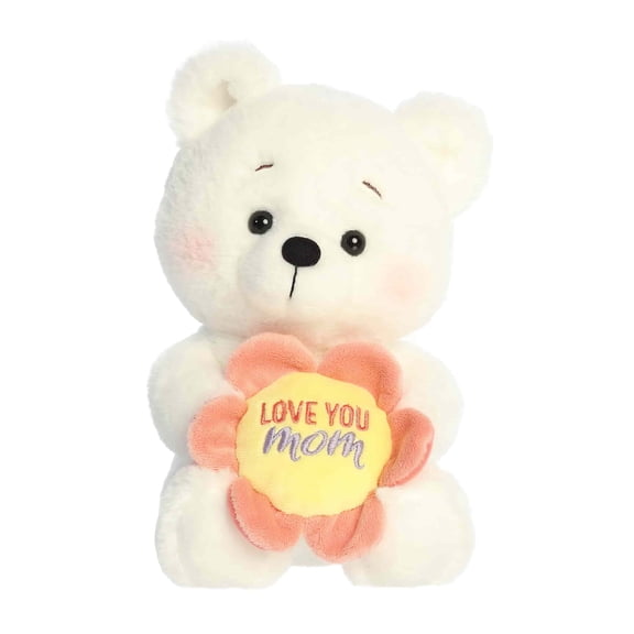 Aurora - Small Love You Mom Stuffed Animal - 8" Mother's Day Accesory Bears - Special Occasions