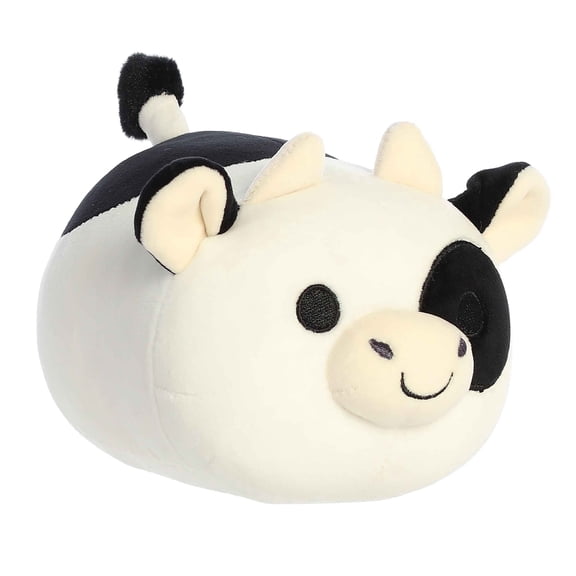 Aurora - Small Mooples - 7" Bessie Black And White - Squishy Stuffed Animal