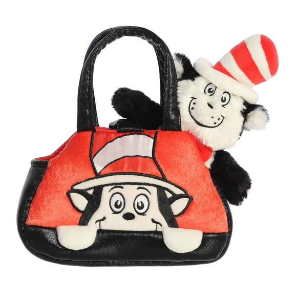 Aurora - Small Multicolor Dr. Seuss - Fancy Pal 7.5" Peek-A-Boo Cat In The Hat - Whimsical Stuffed Animal