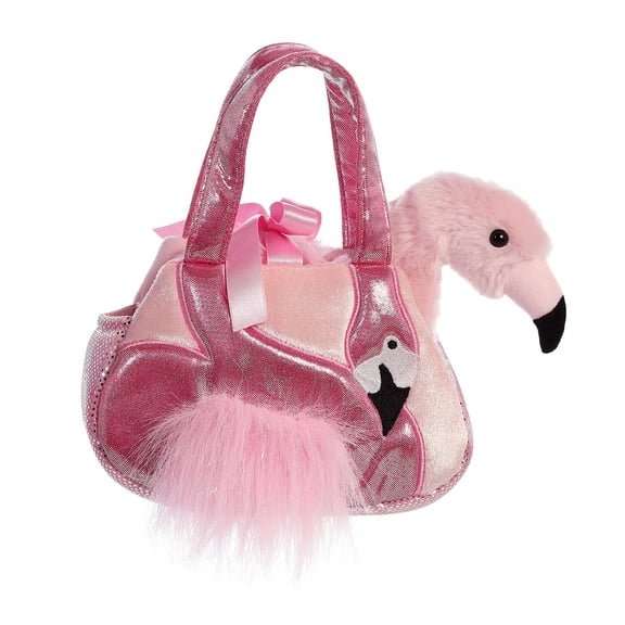 Aurora - Small Multicolor Fancy Pals - 7" Ava Flamingo - Fashionable Stuffed Animal