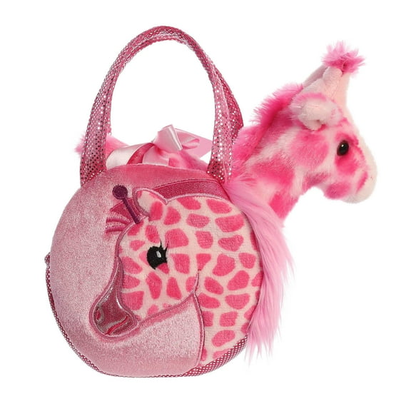 Aurora - Small Multicolor Fancy Pals - 5" Jungle Bundles Giraffe - Fashionable Stuffed Animal