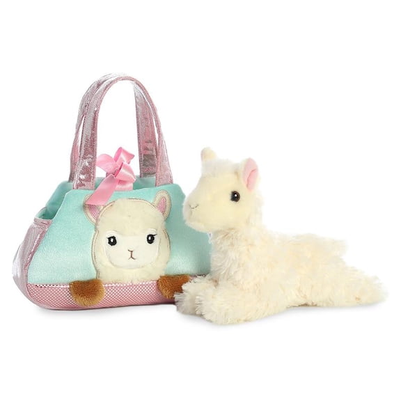 Aurora - Small Multicolor Fancy Pals - 8" Peek-A-Boo Llama - Fashionable Stuffed Animal