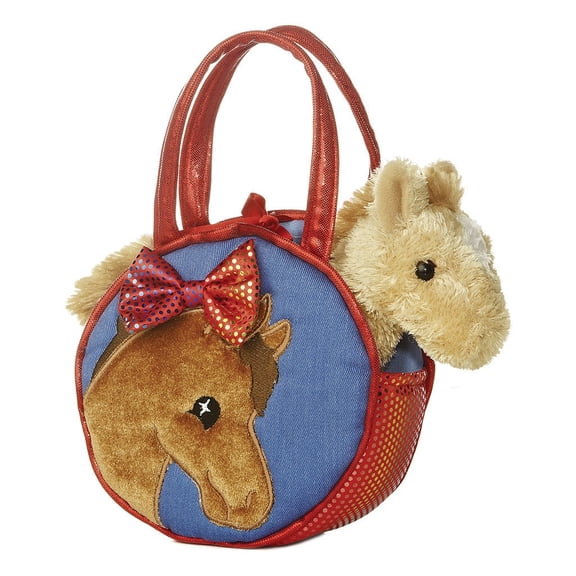 Aurora - Small Multicolor Fancy Pals - 7.5" Pretty Pony - Fashionable Stuffed Animal