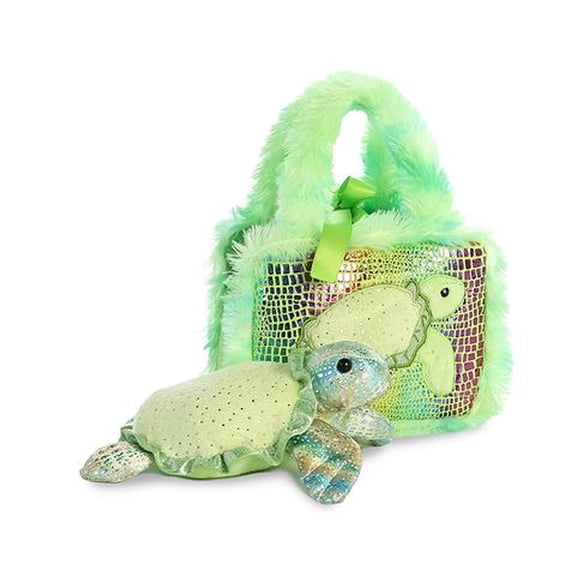 Aurora - Small Multicolor Fancy Pals - 6.5" Sea Turtle - Fashionable Stuffed Animal