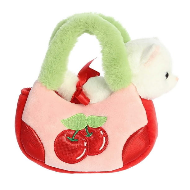 Aurora - Small Multicolor Fancy Pals - 8" Cherry Kitty - Fashionable Stuffed Animal - Walmart.com
