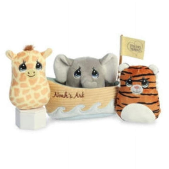 Aurora - Small Multicolor Precious Moments - 6" Noah's Ark Playset - Adorable Stuffed Animal