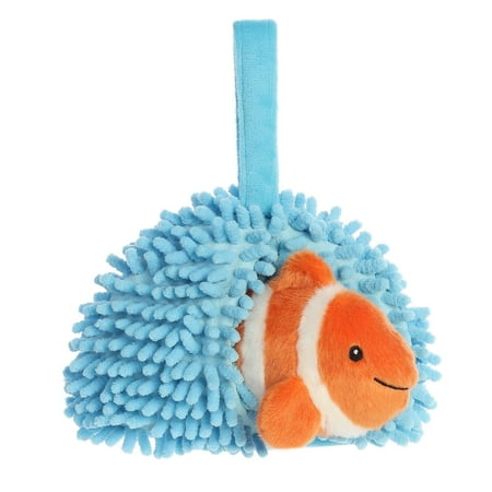 Aurora - Small Orange Hideouts - 7" Clown Fish - Enchanting Stuffed Animal