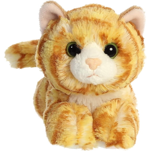 Aurora - Small Orange Mini Flopsie - 8" Ginger Cat - Adorable Stuffed Animal