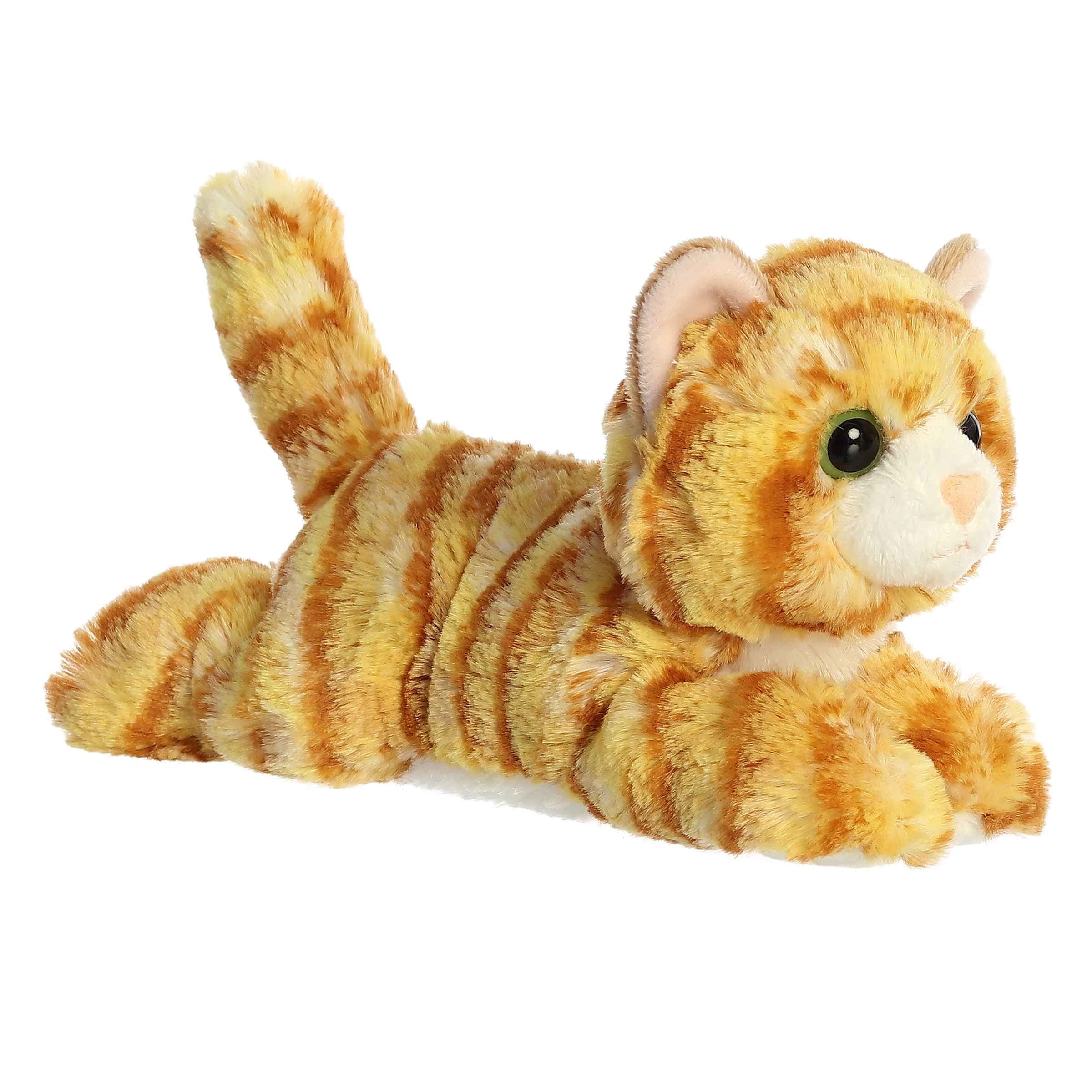 AURORA WORLD Aurora - Small Orange Mini Flopsie - 8" Ginger Cat - Adorable Stuffed Animal