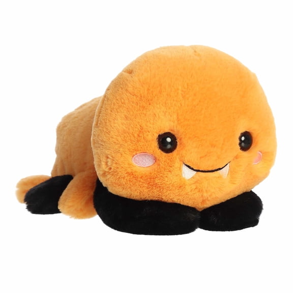 Aurora - Small Orange Spooky Stuffed Animal - 9" Simone Spider - Too Cute