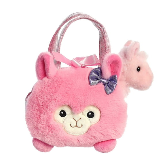 Aurora - Small Pink Fancy Pals - 7" Bubblegum Llama - Fashionable Stuffed Animal