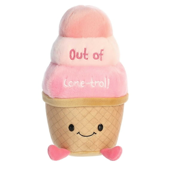 Aurora - Small Pink JUST SAYIN' - 9" Out Of Cone-Trol - Witty Stuffed Animal