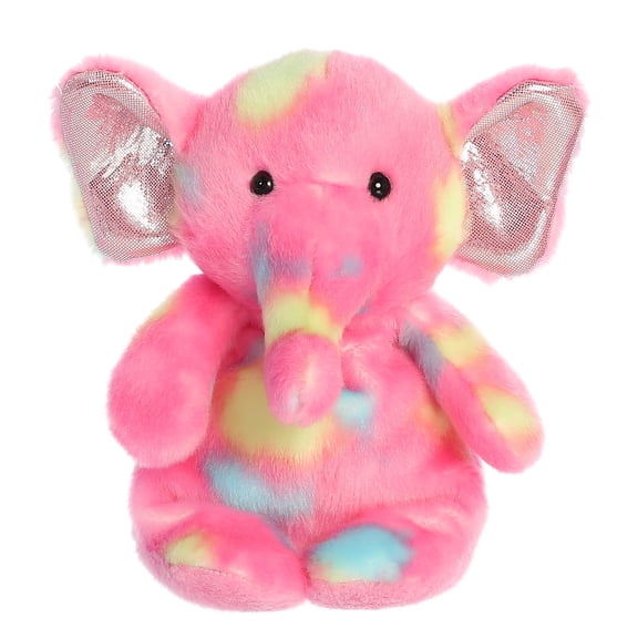 Aurora - Small Pink Jammies - 8" Raspberry Elephant - Vibrant Stuffed Animal