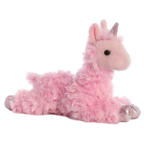 Aurora - Small Pink Mini Flopsie - 8.5" Llamacorn - Adorable Stuffed Animal