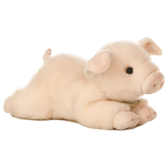 Aurora - Small Pink Miyoni - 8" Pig - Realistic Stuffed Animal