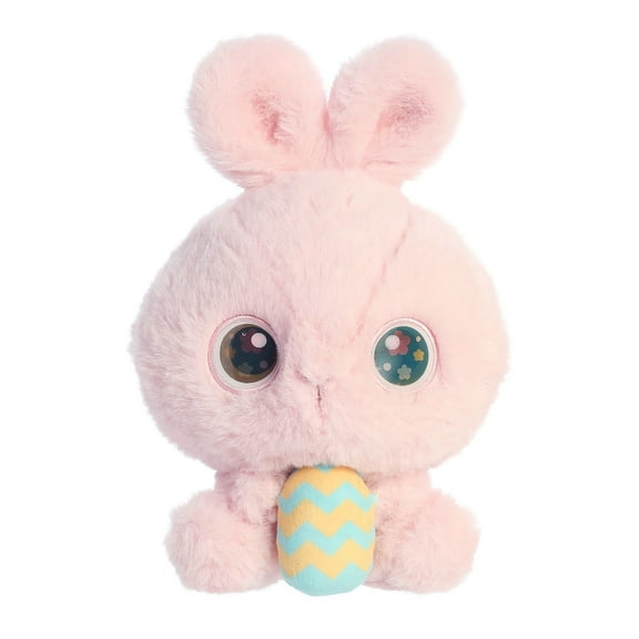 Aurora - Small Pink Spring - 6" Flower Bunny - Vibrant Stuffed Animal