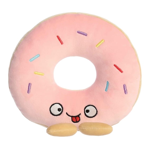 Aurora - Small Pink Wackadoodles - 7.5" Demi Donut - Crazy Stuffed Animal