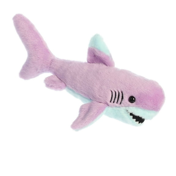 Aurora - Small Purple Mini Flopsie - 9.5" Colorful Shark - Adorable Stuffed Animal