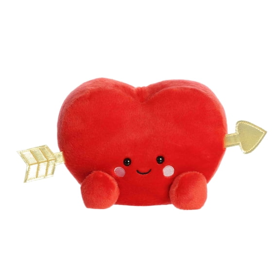 Aurora - Small Red Adorable Stuffed Animal - 8" Romeo Cupid Heart - Palm Pals Party Sized