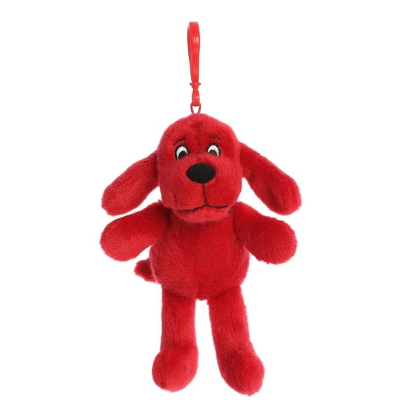 Aurora - Small Red Clifford - 6" Clip-On - Playful Stuffed Animal