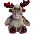 thumbnail image 1 of Aurora - Small Red Holiday - 9" Tartan Moose - Festive Stuffed Animal, 1 of 3