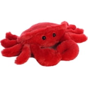 Aurora Mini Flopsie Crab Stuffed Animal Red 8 Inch