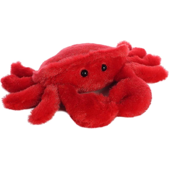 Aurora Mini Flopsie Crab Stuffed Animal Red 8 Inch