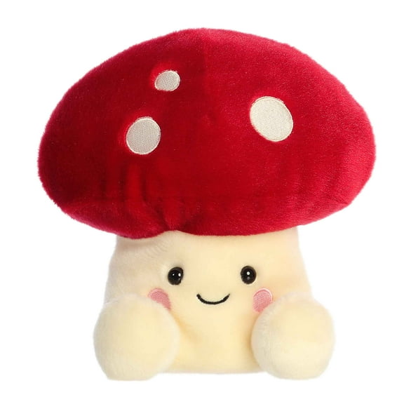 Aurora - Small Red Palm Pals Party Sized - Party-Sized 7.5" Amanita Mushroom - Adorable Stuffed Animal