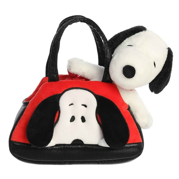 Aurora - Small Red Peanuts - Fancy Pals 7.5" Peek-A-Boo Snoopy - Adorable Stuffed Animal