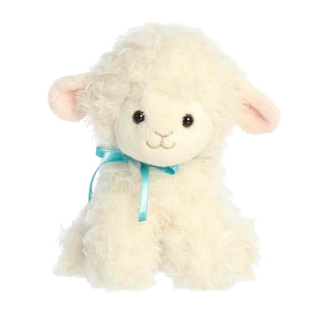 Aurora - Small Small Vibrant Stuffed Animal - 8" Spring Blessings Lamb - Spring