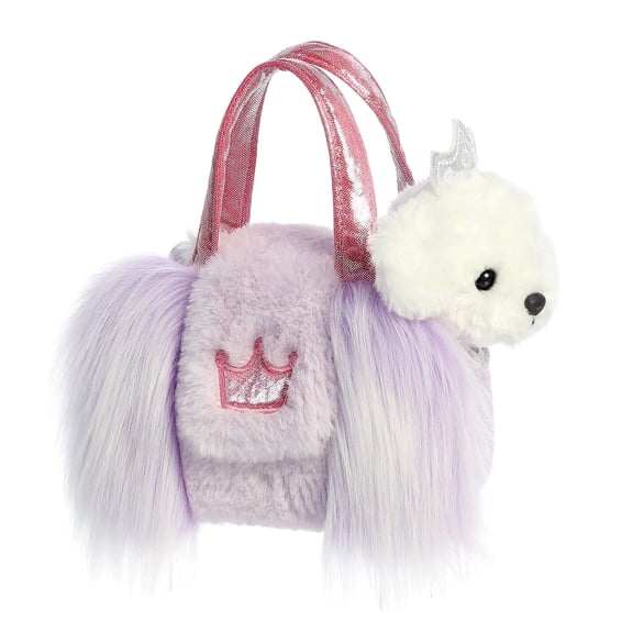 Aurora - Small White Fancy Pals - 6" Princess Puppy Designer - Fashionable Stuffed Animal