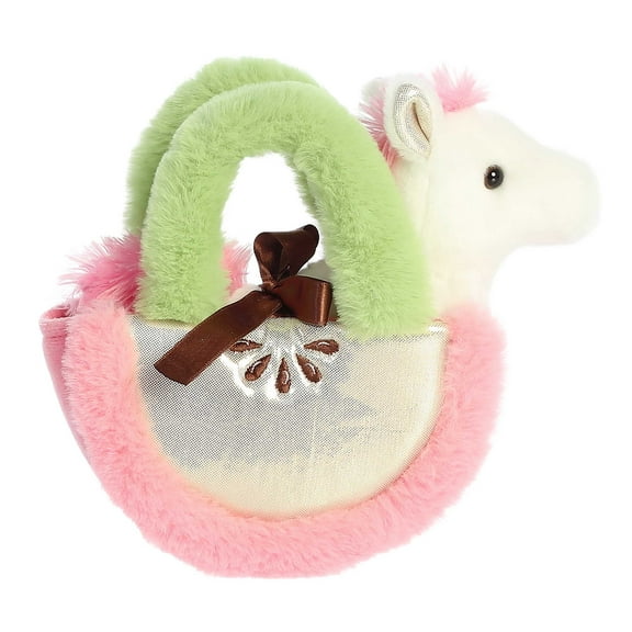 Aurora - Small White Fancy Pals - 8" Apple Pony - Fashionable Stuffed Animal