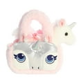 thumbnail image 1 of Aurora - Small White Fancy Pals - 8" Glitter Unicorn - Fashionable Stuffed Animal, 1 of 6
