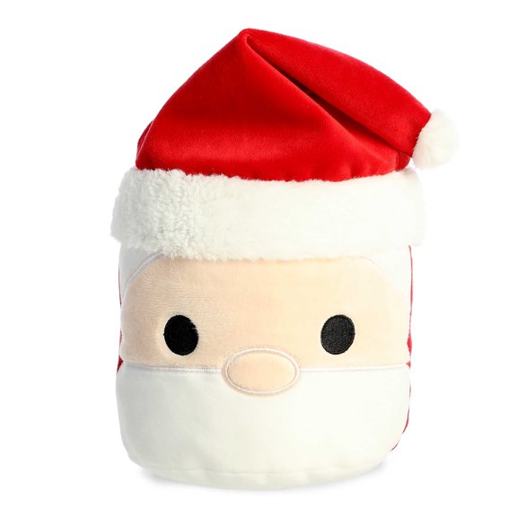 Aurora - Small White Holiday - Mallow 6" Santa - Festive Stuffed Animal