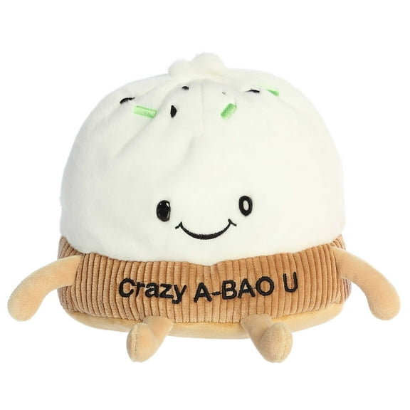 Aurora - Small White JUST SAYIN' - 7.5" Crazy A-Bao U - Witty Stuffed Animal