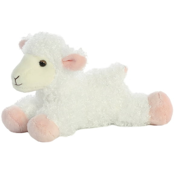 Aurora - Small White Mini Flopsie - 8" Lana - Adorable Stuffed Animal