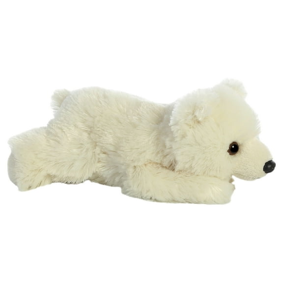 Aurora - Small White Mini Flopsie - 8" Polar Bear - Adorable Stuffed Animal