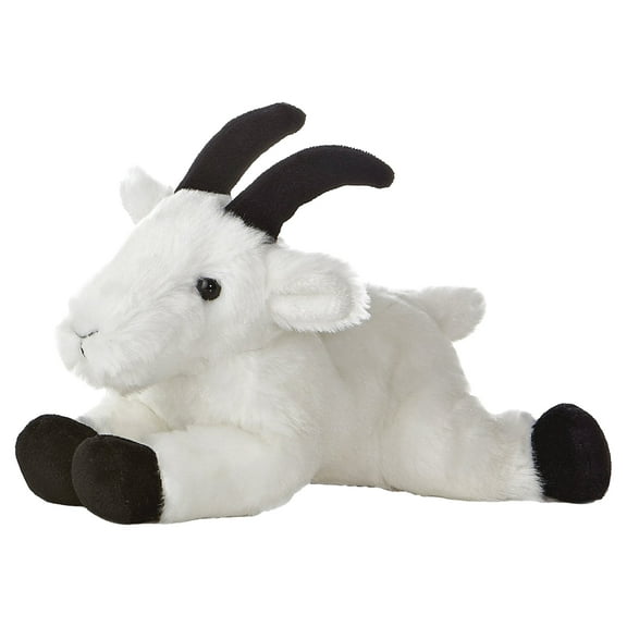 Aurora - Small White Mini Flopsie - 8" Rocky Mountain Goat - Adorable Stuffed Animal