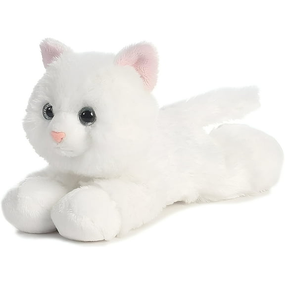 Aurora - Small White Mini Flopsie - 8" Sugar Too - Adorable Stuffed Animal