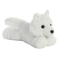 thumbnail image 1 of Aurora - Small White Mini Flopsie - 9" White Wolf - Adorable Stuffed Animal, 1 of 3