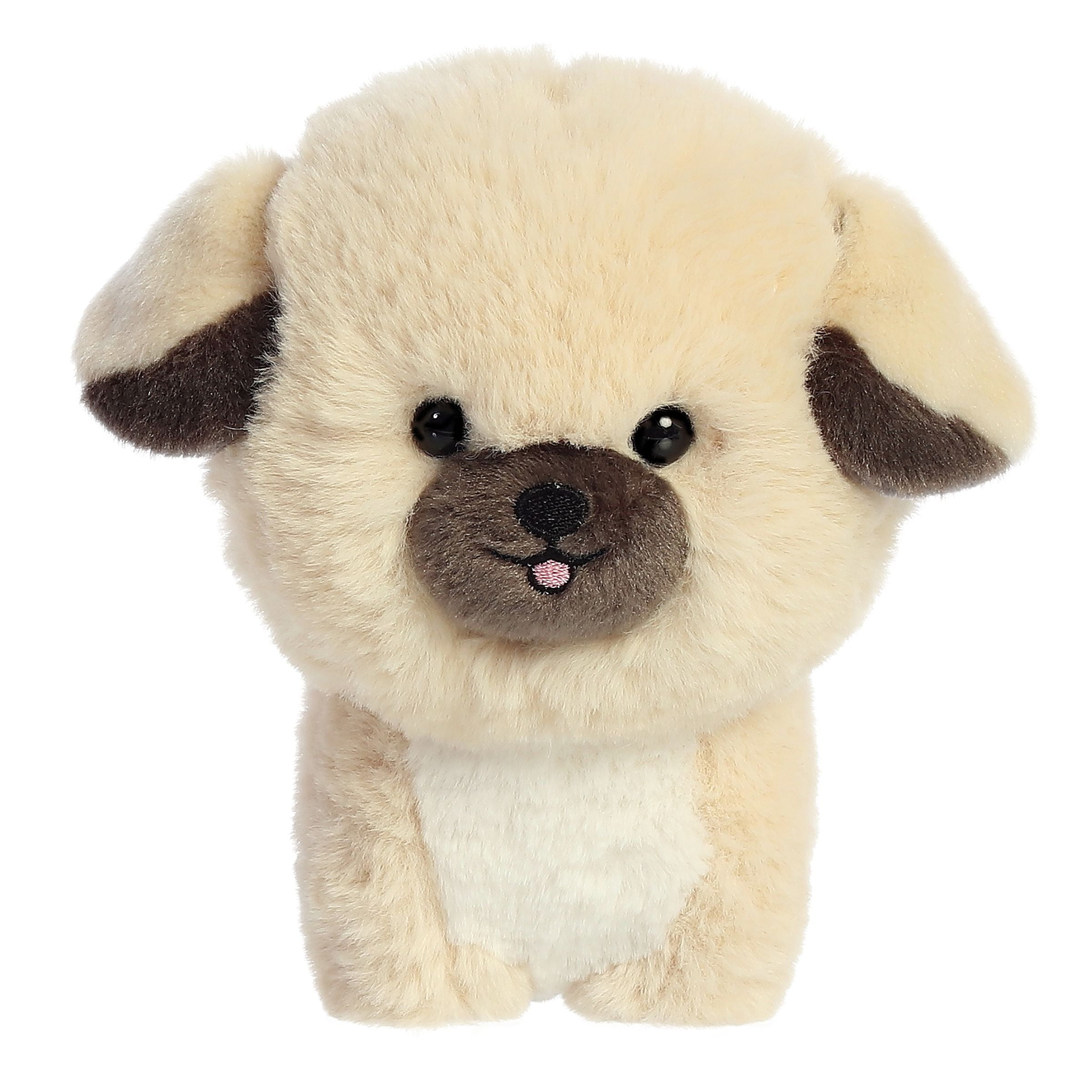 Aurora - Small White Teddy Pets - 7" Pekingese - Playful Stuffed Animal ...